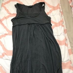 Green gray t-shirt dress